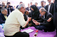 عیادت پزشکیان از جانبازان دوران هشت سال دفاع مقدس در بیمارستان میلاد شهریار (1)