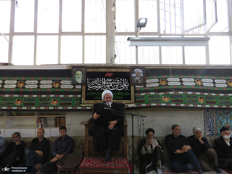 مراسم عزاداری شهادت حضرت امام رضا (ع) در بیت مرحوم آیت الله العظمی صانعی (ره)