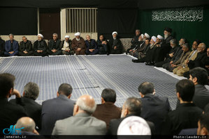 مراسم عزاداری شب تاسوعای حسینی با حضور رهبر معظم انقلاب اسلامی