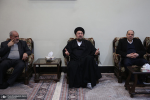 دیدار وزیر و مدیران ارشد وزارت نیرو با سید حسن خمینی