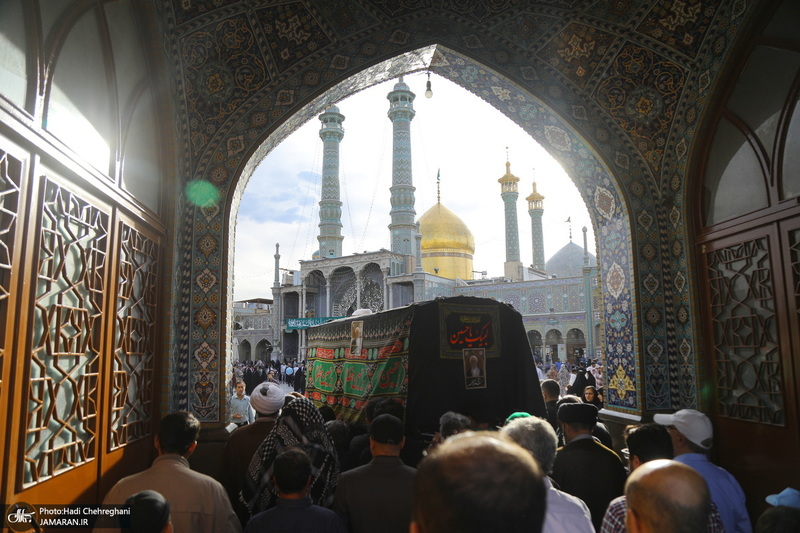 مراسم تشییع و خاکسپاری آیت الله نورالله شاه آبادی(ره) در قم