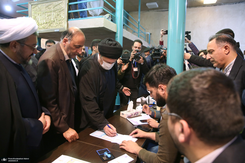 حضور سید حسن خمینی در انتخابات مجلس شورای اسلامی و مجلس خبرگان رهبری