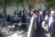 حجت الاسلام والمسلمین سیدمیثم خامنه ای در راهپیمایی روز قدس+عکس