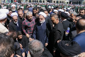 مراسم تشییع آیت الله العظمی شبیری زنجانی -۱