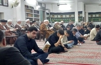 مراسم احیای شب بیست و سوم ماه رمضان در دفتر حضرت آیت الله العظمی صانعی + تصاویر