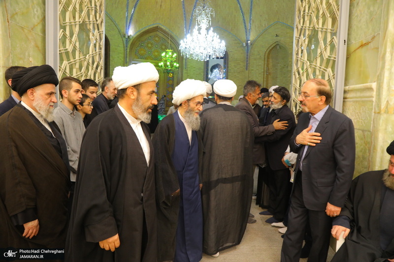 مراسم ترحیم آیت الله نورالله شاه آبادی(ره) در مسجد اعظم قم