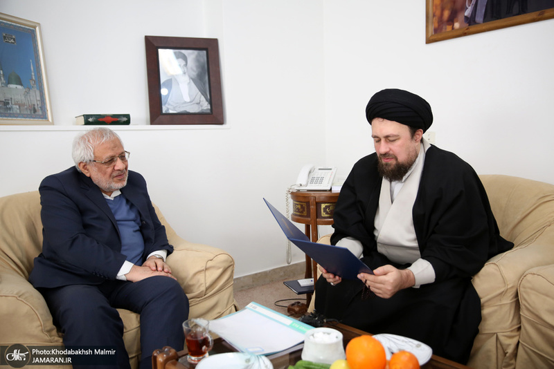 دیدار اعضای شورای مرکزی حزب موتلفه اسلامی با سید حسن خمینی