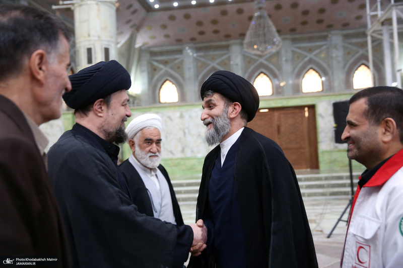 دیدار امدادگران هلال احمر با سید حسن خمینی
