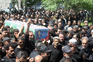 تشییع پیکر شهید «محمد انصاری» در خمین