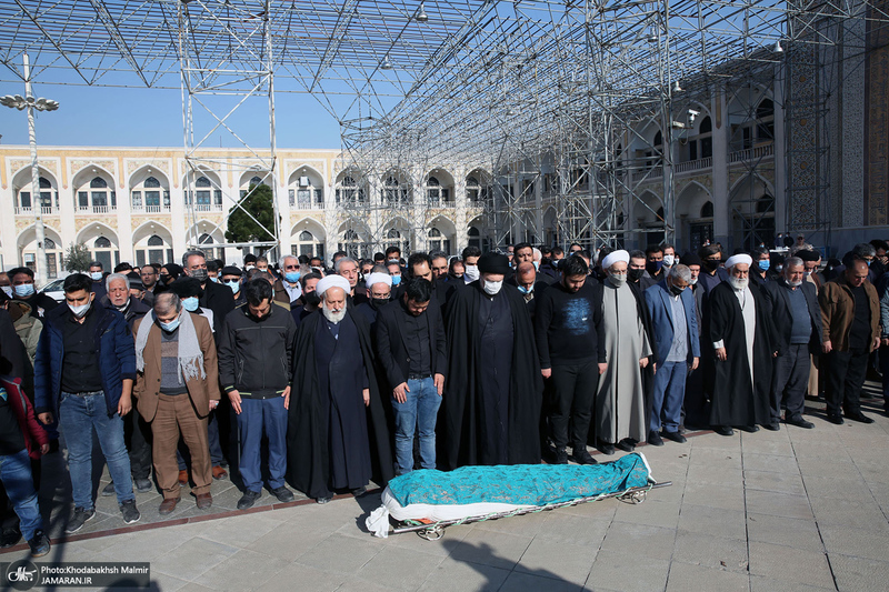 مراسم تشییع و خاکسپاری سید احمد میریان در حرم مطهر امام خمینی