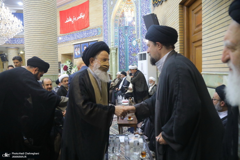 مراسم ختم مادر همسر آیت الله محمدجواد فاضل لنکرانی