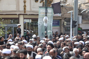 دسته عزاداری شهادت امام عسکری (ع) با حضور آیت‌الله العظمی وحید خراسانی