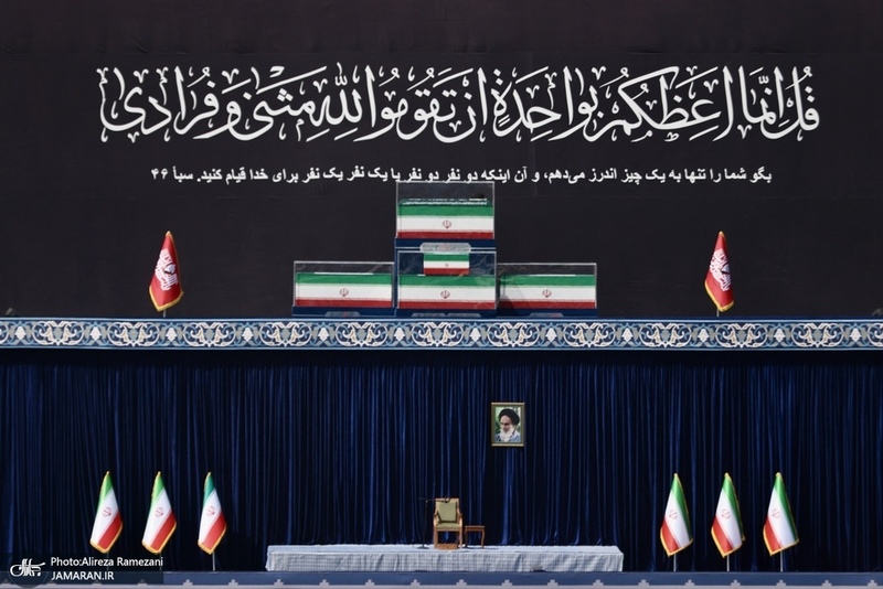مراسم وداع با پیکر رهبر شهید