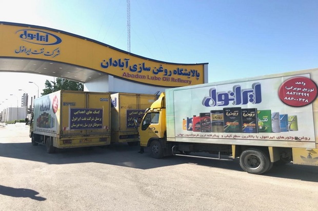 کاروان کمک های شرکت ایرانول به مناطق سیل زده خوزستان رسید