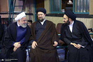 مراسم چهلمین روز مرحوم آیت الله صانعی در حسینیه جماران