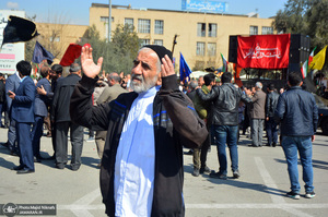 مراسم تشییع و تدفین 2 شهید گمنام در دانشگاه آزاد تهران جنوب