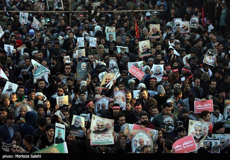 مراسم تشییع و خاکسپاری سردارحاج قاسم سلیمانی در کرمان