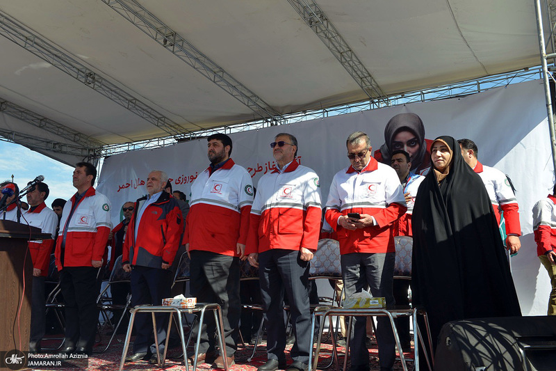 آئین آغاز طرح ملی خدمات نوروزی جمعیت هلال احمر در جوار حرم مطهر امام خمینی (س)