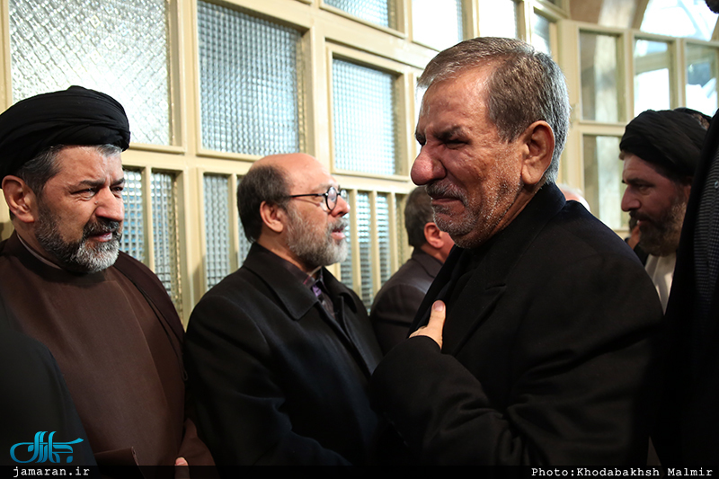 مراسم وداع با پیکر آیت الله هاشمی رفسنجانی در حسینیه جماران