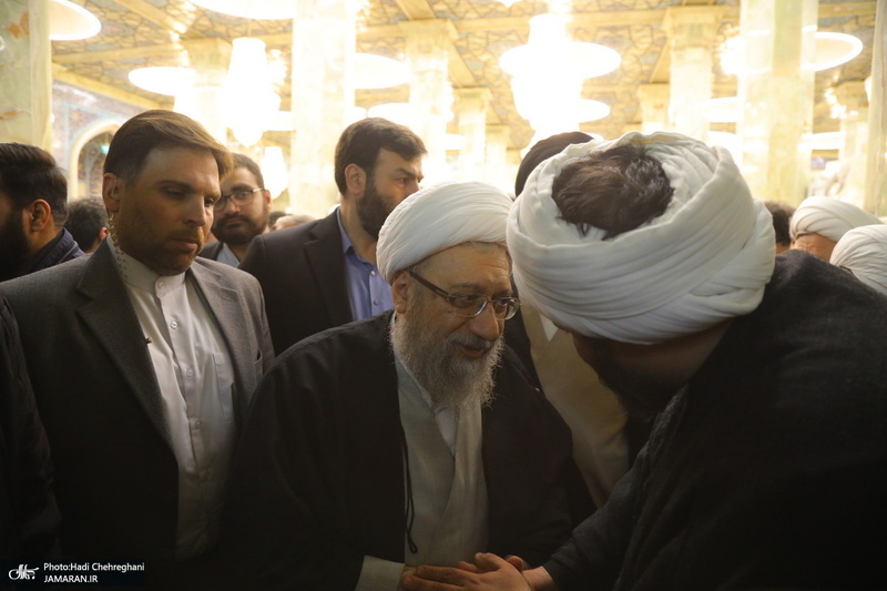 مراسم بزرگداشت شهیدان «علی رازینی» و «محمد مقیسه» در مسجد اعظم قم‎