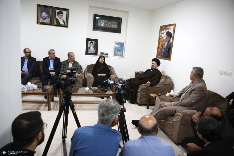 دیدار وزیر راه و شهر سازی با سید حسن خمینی