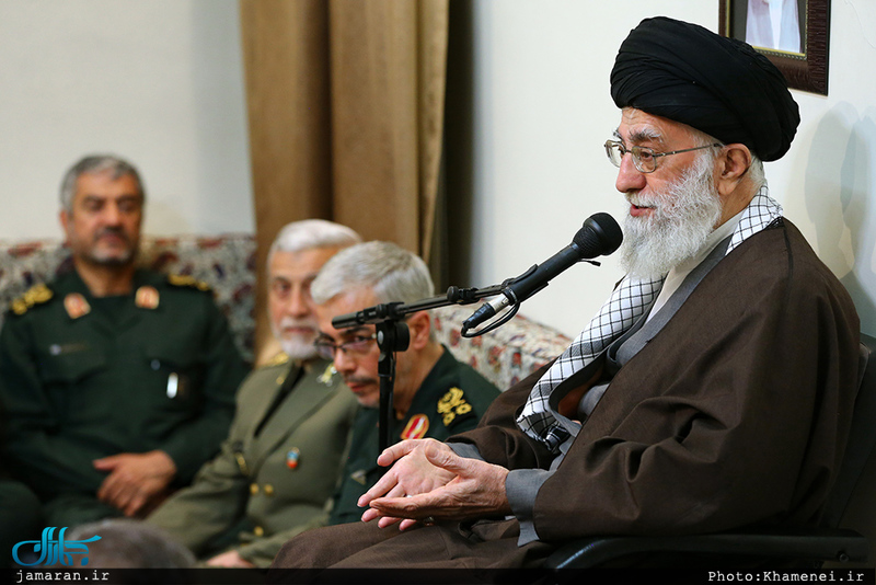 دیدار نوروزی فرماندهان ارشد نیروهای مسلح با فرمانده کل قوا