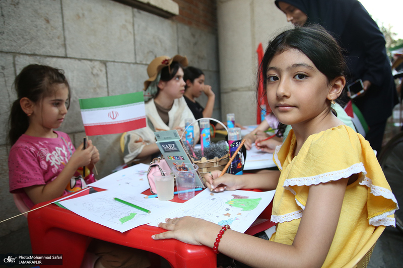 تجمع «از کربلای ایران تا کربلای غزه؛ یادمان شهدای کودک ایران و غزه» در بیمارستان امام خمینی