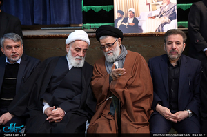 مراسم وداع با پیکر آیت الله هاشمی رفسنجانی در حسینیه جماران