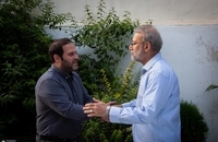 دیدار لاریجانی با خانوادهٔ سرداران شهید محرابی و شادمانی (3)