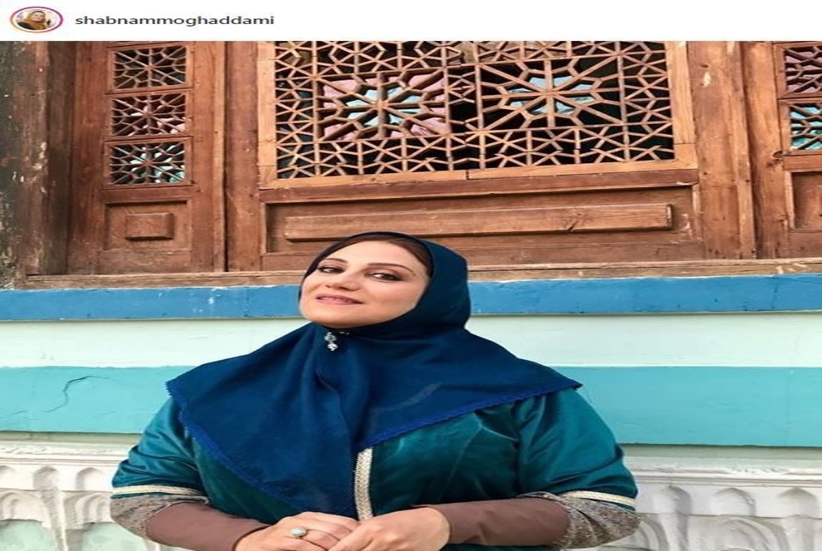 خانم بازیگر با لباس قاجاری+ عکس