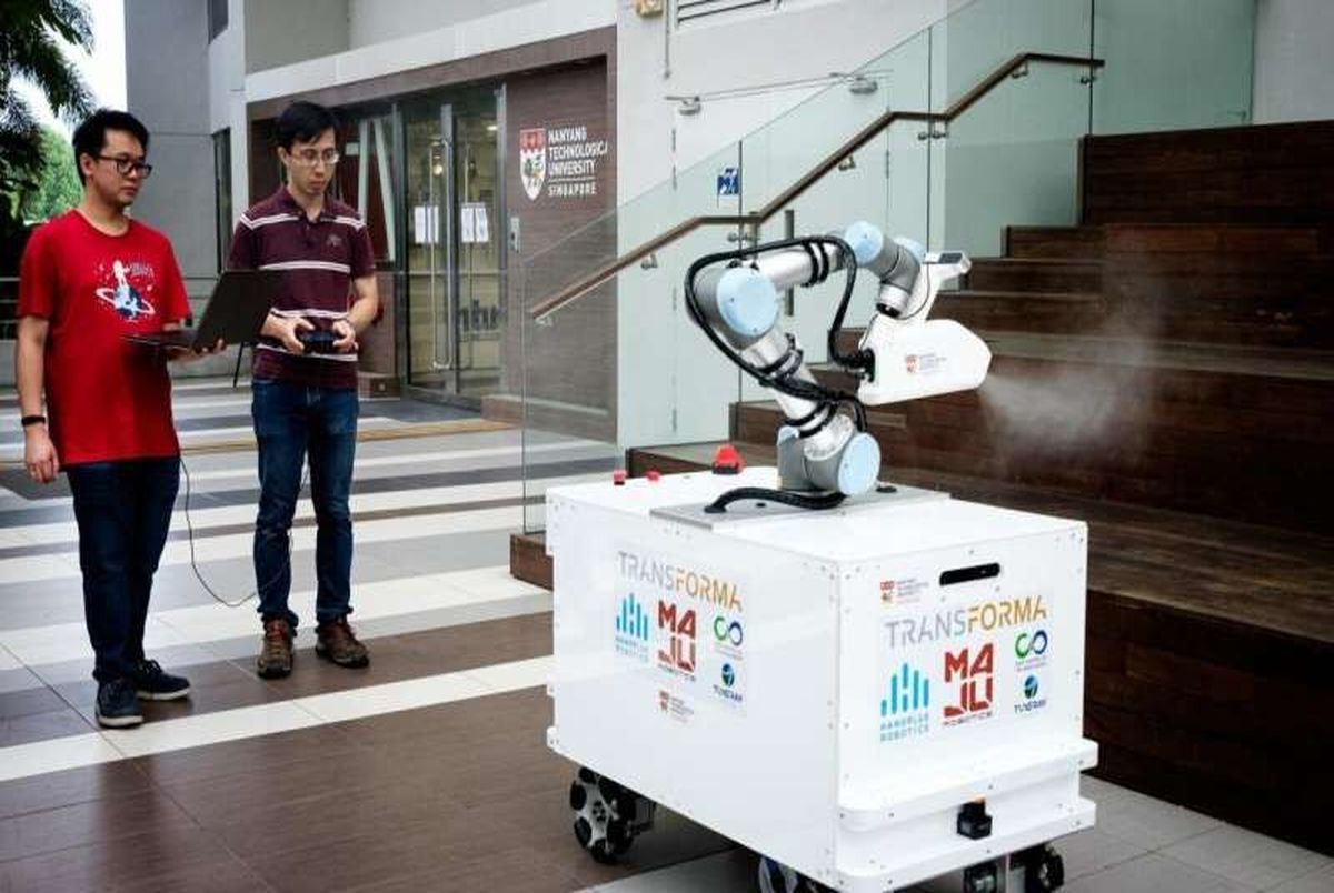 ربات ضدعفونی کننده با سرعت بالا و ویژگی هایی منحصر به فرد