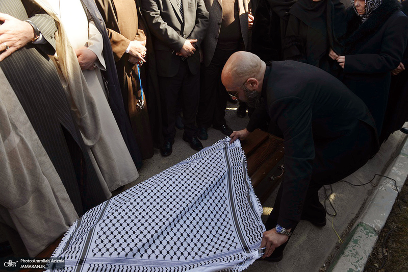 مراسم تشییع و خاکسپاری صلاح زواوی سفیر سابق فلسطین در تهران