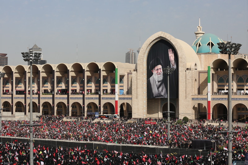 مراسم وداع رهبر شهید در مصلی امام خمینی