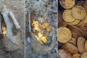 کوزه ای پر از سکه های عتیقه کشف شد+ تصاویر