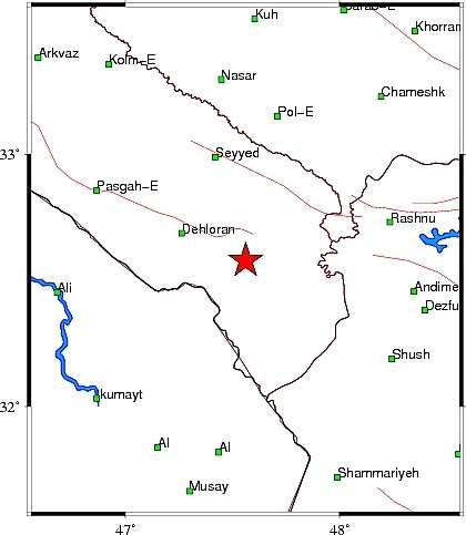 زمین لرزه موسیان در شهرستان دهلران را لرزاند