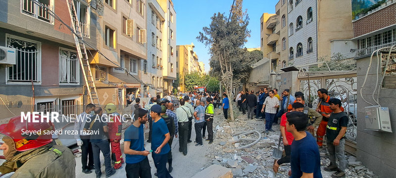 حمله رژیم صهیونیستی به مناطق مسکونی تهران + تصاویر