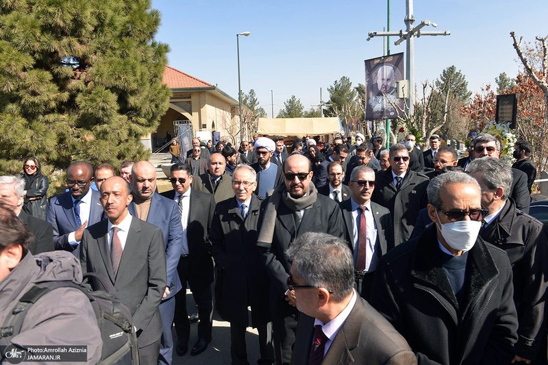 مراسم تشییع و خاکسپاری صلاح زواوی سفیر سابق فلسطین در تهران