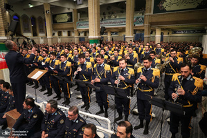 دیدار جمعی از فرماندهان و کارکنان نیروی هوایی ارتش با فرمانده معظم کل قوا