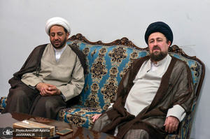 دیدار جمعی از علمای شیعه و سنی با سید حسن خمینی