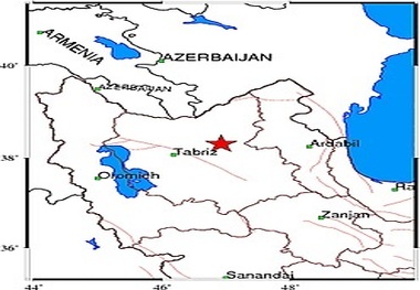 زمین لرزه3.4 ریشتری شهرستان هریس را لرزاند