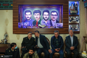 مراسم تشییع مادر شهیدان جواد سپهری