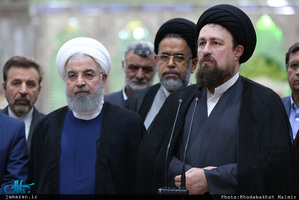 تجدید میثاق رئیس جمهوری و هیات دولت با آرمان های حضرت امام(س)