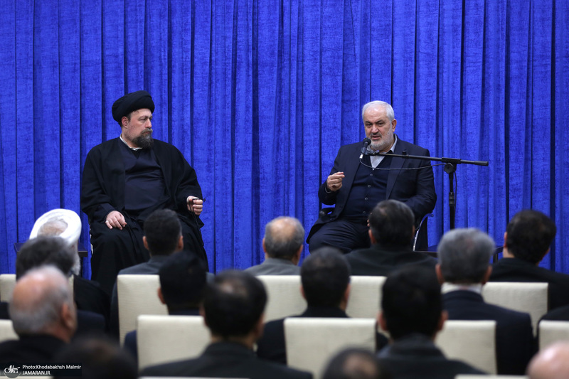 دیدار وزیر و کارکنان وزارت نیرو با سید حسن خمینی