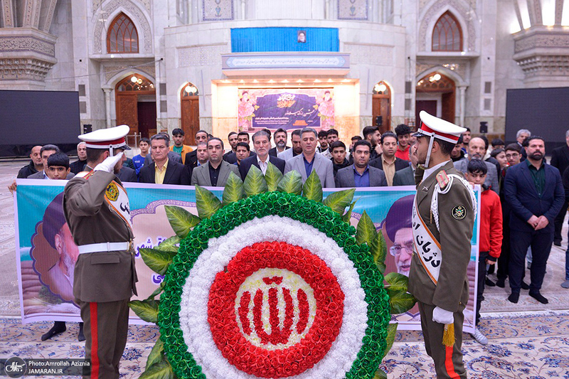 تجدید میثاق جمعی از ورزشکاران و مسئولان باقرشهر با آرمان های حضرت امام خمینی (س)