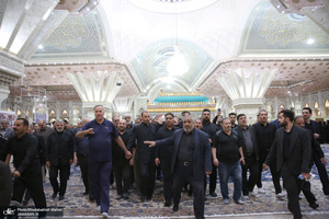 مراسم تشییع نوه حجت الاسلام والمسلمین علیخانی در حرم مطهر امام خمینی (س)