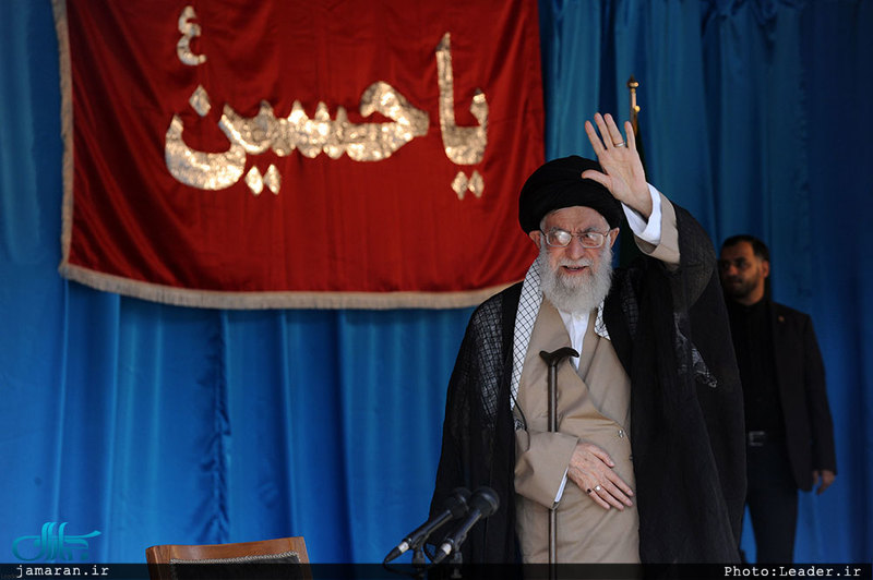 حضور و سخنرانی رهبر معظم انقلاب در همایش ده‌ها هزارنفری «خدمت بسیجیان» در ورزشگاه آزادی
