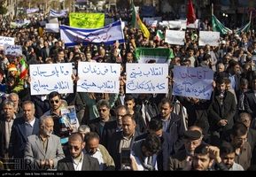 تجمع و راهپیمایی مردمی در اعتراض به آشوب های اخیر در استان