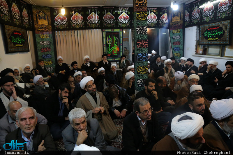 مراسم عزادارى شهادت حضرت فاطمه زهرا(س) در بيت آيت الله دوستى زنجانى