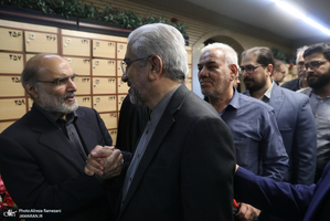 مراسم گرامیداشت شهید علی لاریجانی در مسجد بلال صدا و سیما