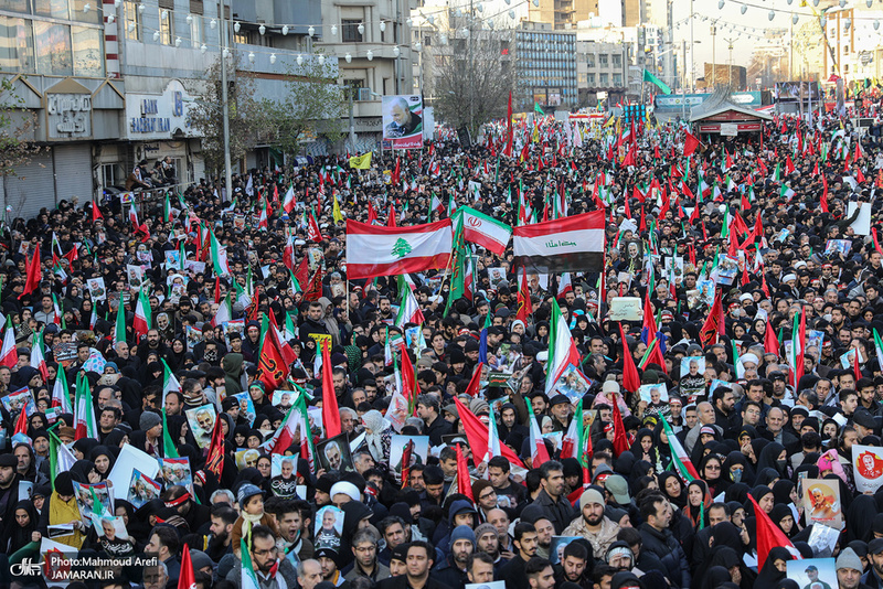 حضور میلیون ها تهرانی در تشییع پیکر مطهر سردار قاسم سلیمانی -1